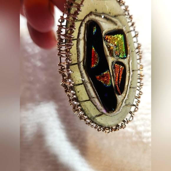 Handmade Glass Fused Pendant - Picture 2 of 9